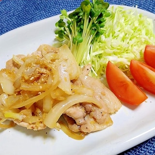 我が家の生姜焼き定食